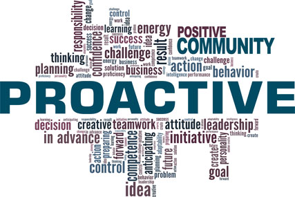 Proactive word-cloud image graphic 